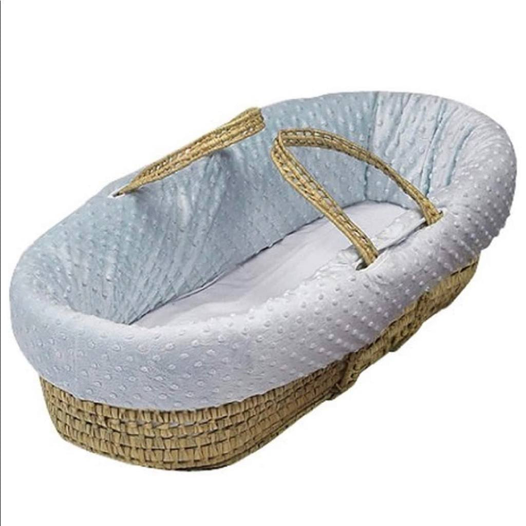 Natural Cable Knit Moses Basket V640279