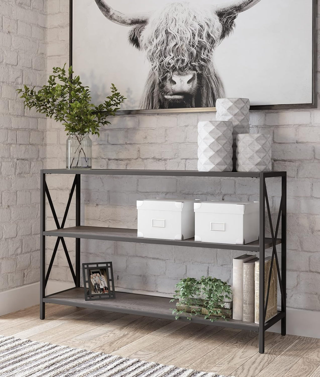 Black 3-Tier Bookcase A611