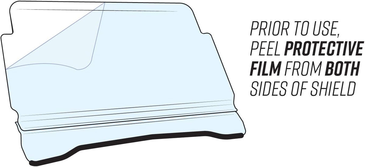 1/4 Thick Clear Polycarbonate Rear Windshield Z8346