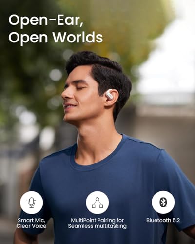 Black Open-Ear True Wireless Earbuds H451