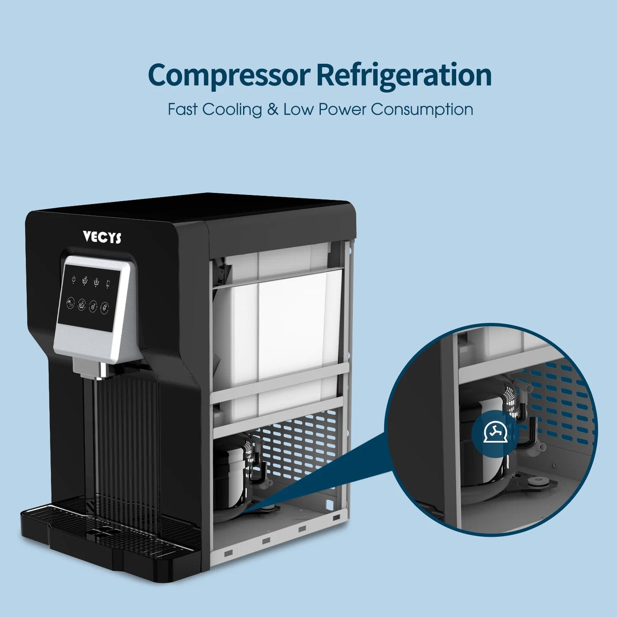 Water Cooler Dispenser with Built-in Ice Maker M571