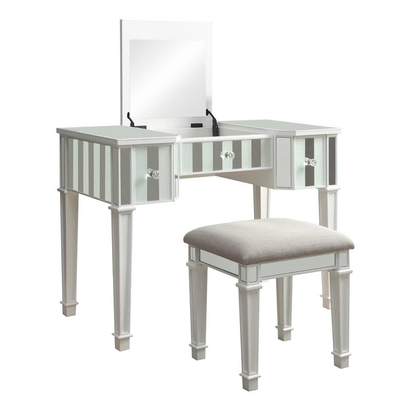 White Contemporary Vanity Set T3493