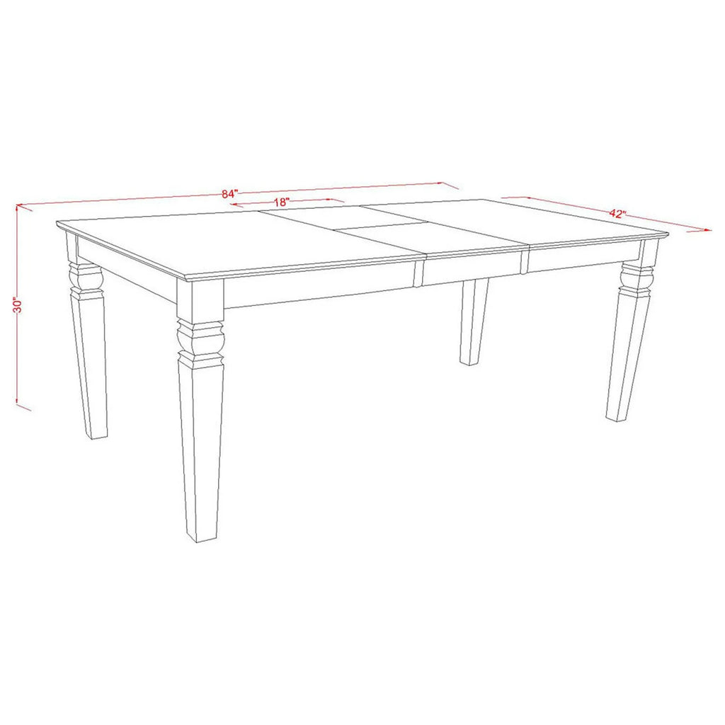 9-Piece Dining Table Set with 8 Padded Chairs T95820