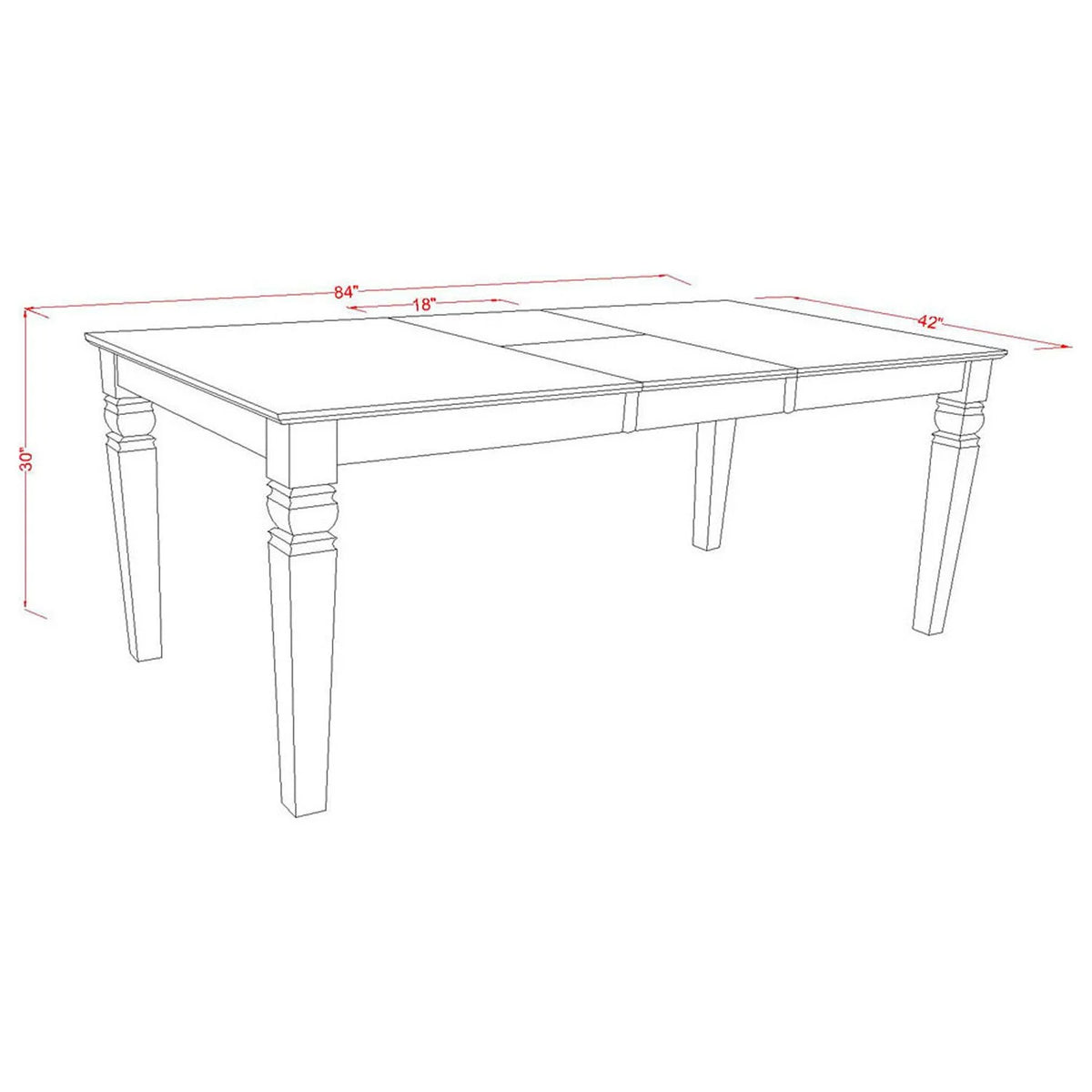 9-Piece Dining Table Set with 8 Padded Chairs T95820