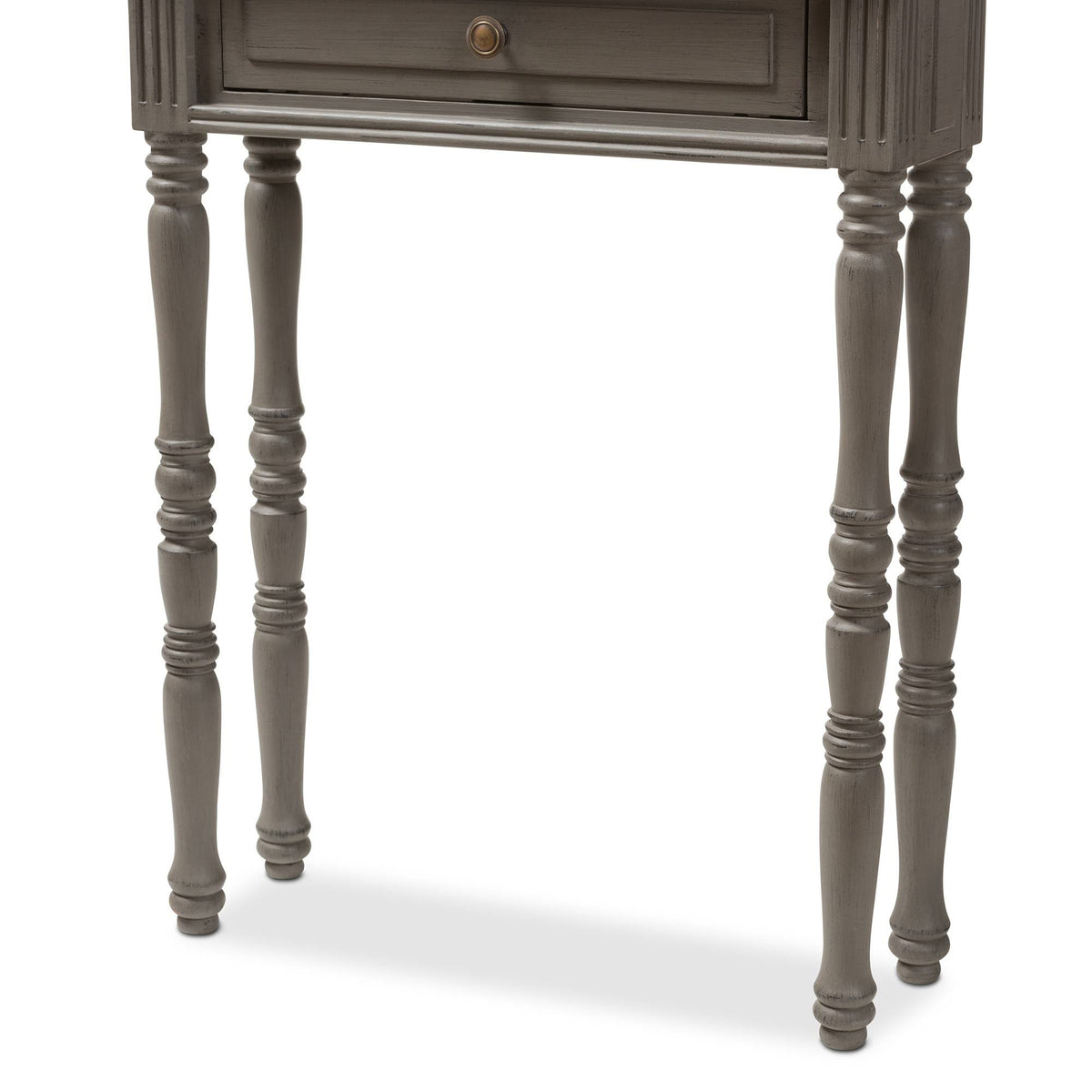 Brown Finished 1-Drawer Console Table V86763