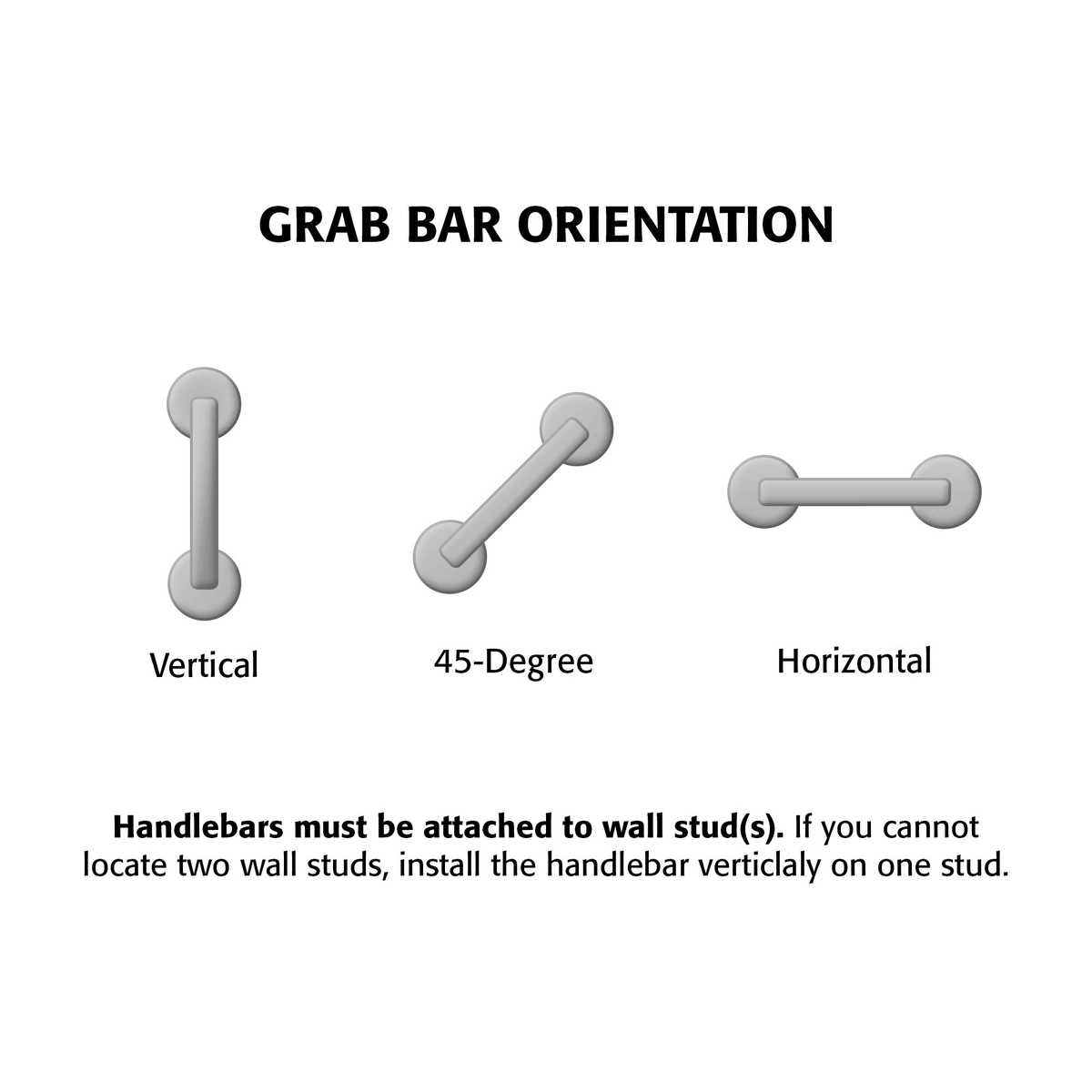 Stainless Steel Safety Grip Handlebar K540910
