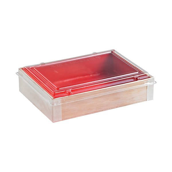 Wooden Folding Box with Red Shiny Interior, 24 oz. Pack of 100 N4192