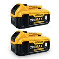 20V MAX 8Ah Lithium Ion Replacement Battery 2-Pack V9664
