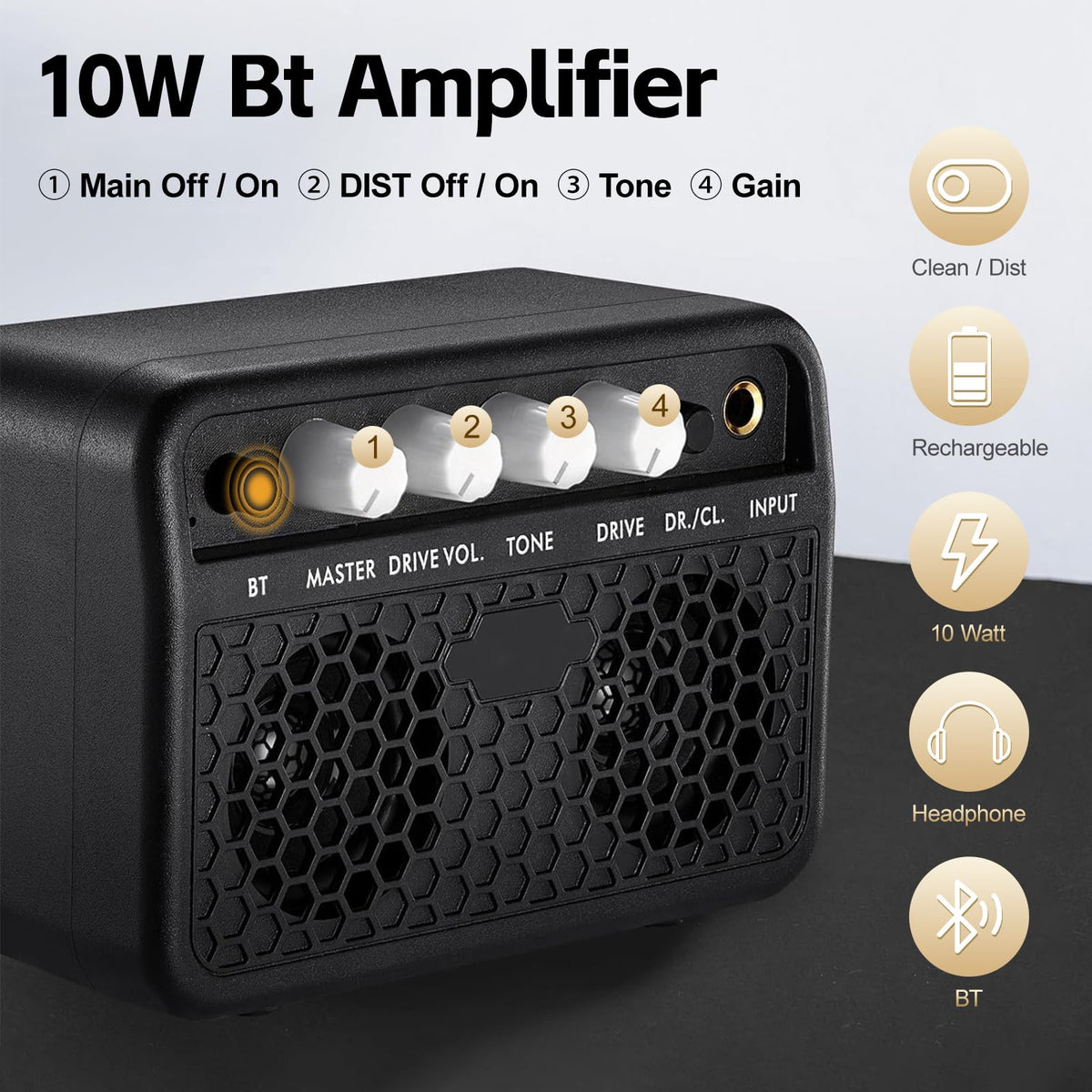 Full Size Electric Guitar Starter Kit with 10W Amp and Gig Bag F6510