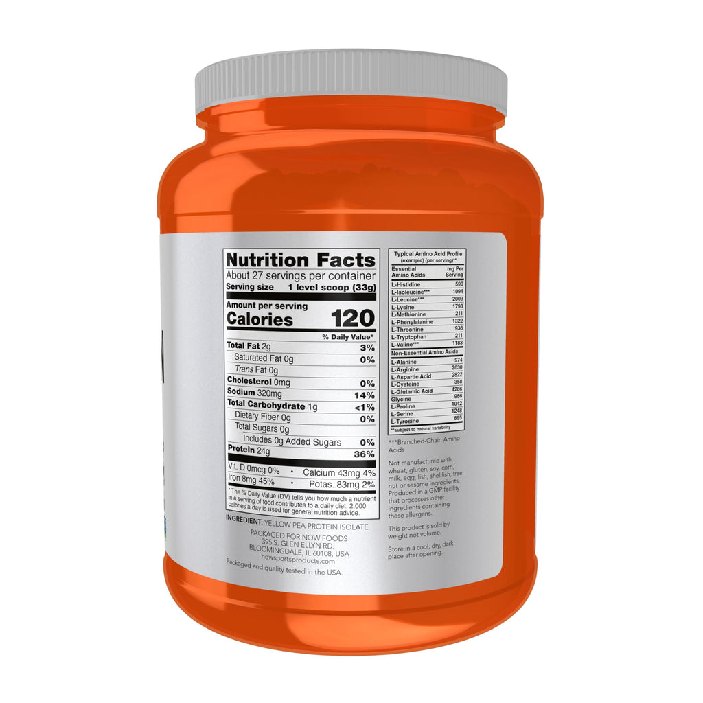 Pea Protein Unflavored Powder 2 lbs F1414