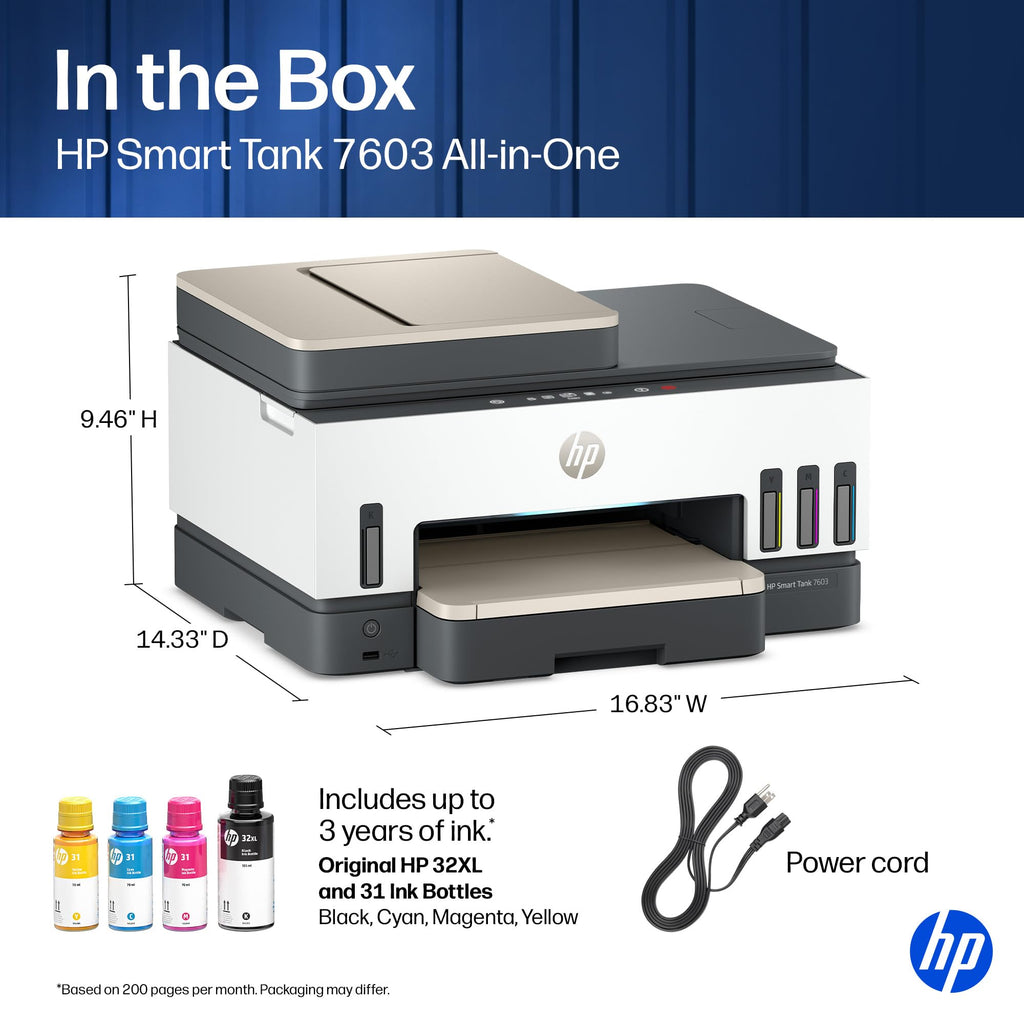 Wireless All-in-One Ink Tank Printer, Scanner, Fax, Copier G180