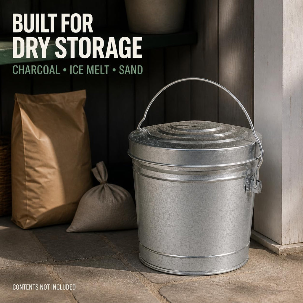 6 Gallon Steel Locking Can with Wire Handle D704850