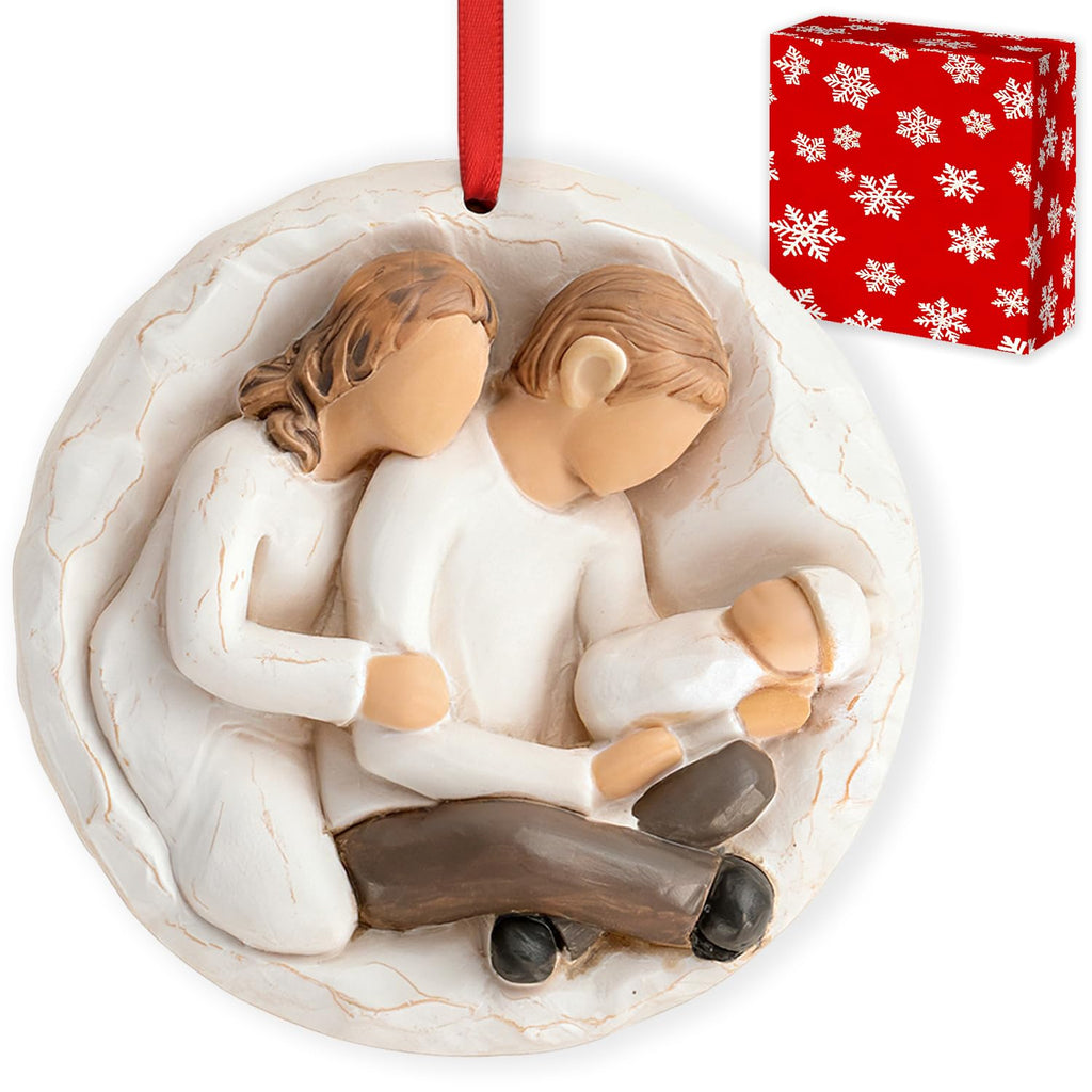 Baby First Christmas Ornament 2026 3D Resin Sculpture S613