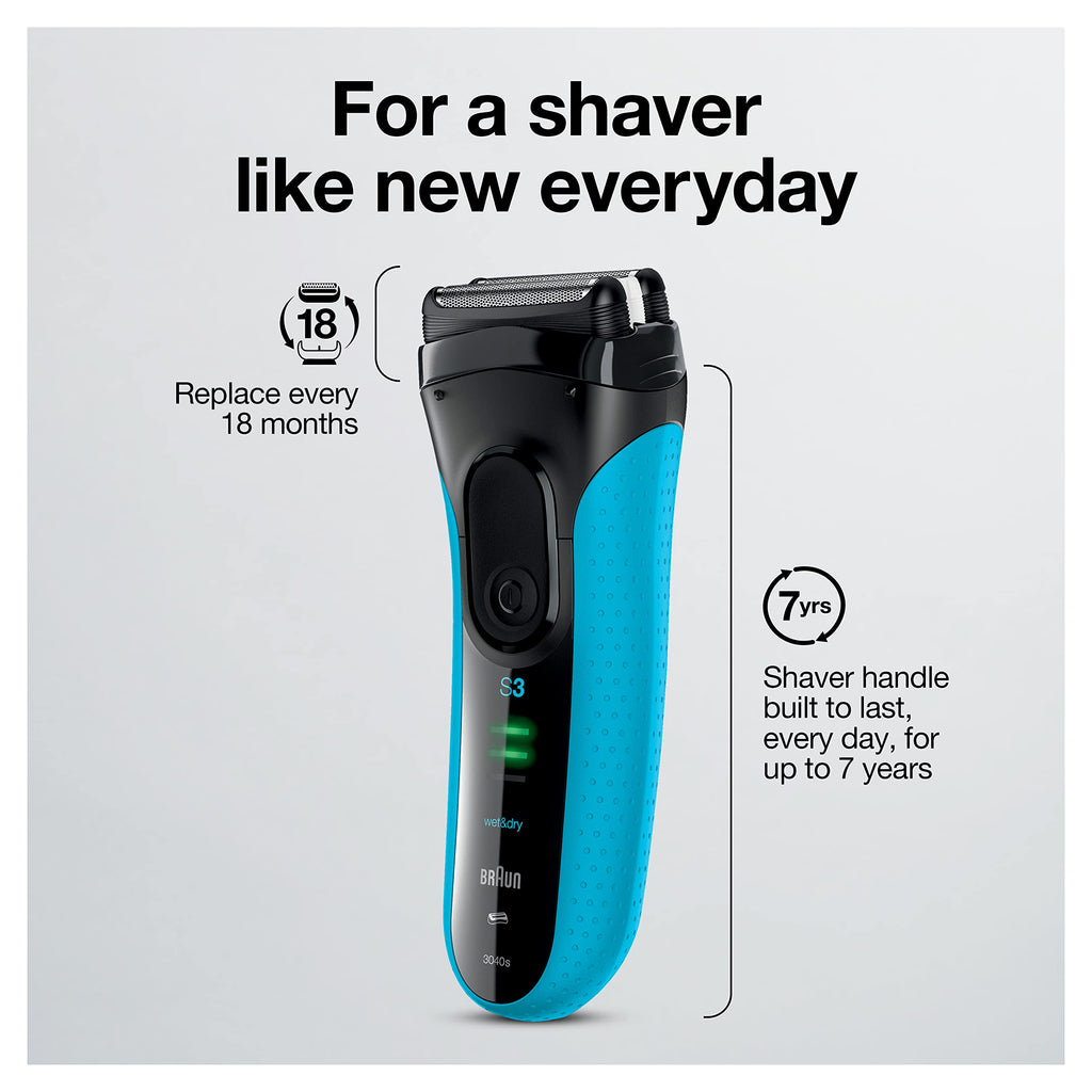 Electric Series 3 Wet & Dry Foil Shaver with Precision Trimmer C180673