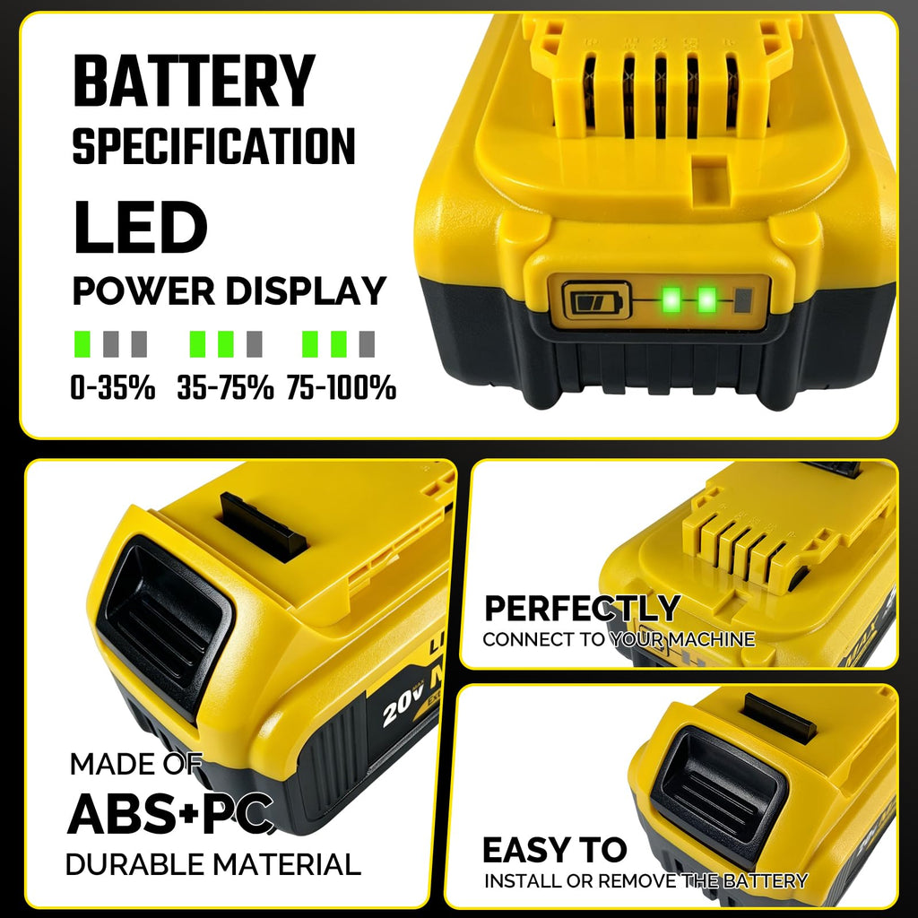 20V MAX 8Ah Lithium Ion Replacement Battery 2-Pack V9664
