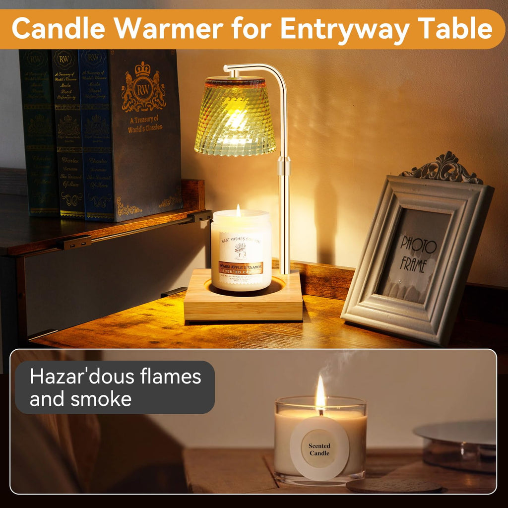 Height Adjustable Dimmable Candle Warmer Lamp with Timer O692