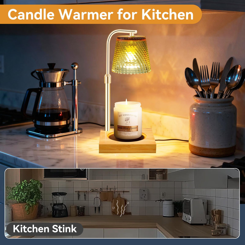 Height Adjustable Dimmable Candle Warmer Lamp with Timer O692