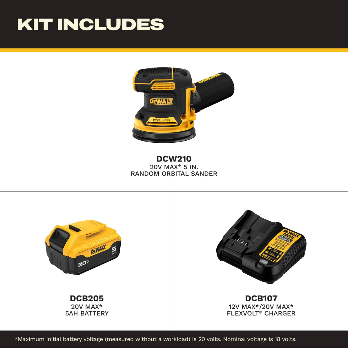 20V MAX Random Orbital Sander Kit L16234