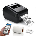 Bluetooth Thermal Shipping Label Printer with Built-in Label Bin, Wireless 4x6, Black U572
