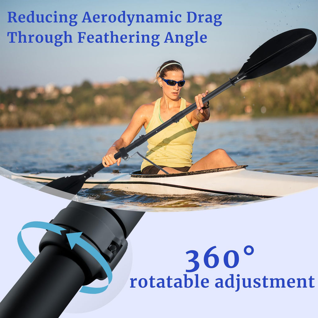 Adjustable Kayak Paddle with Paddle Leash E50711