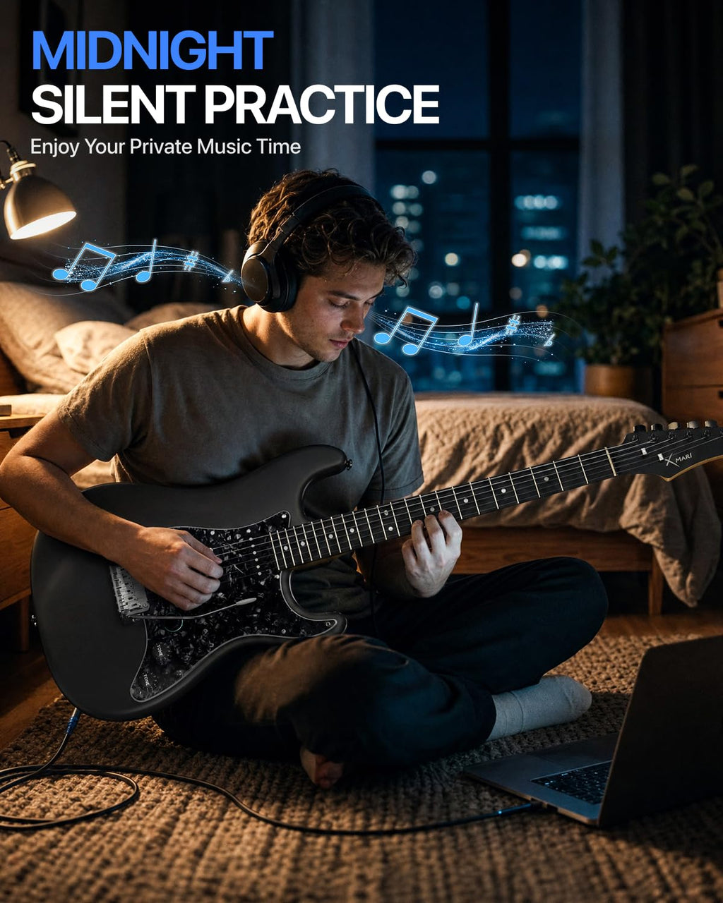 39" Smart Electric Guitar with Built-in 4 Effects K627