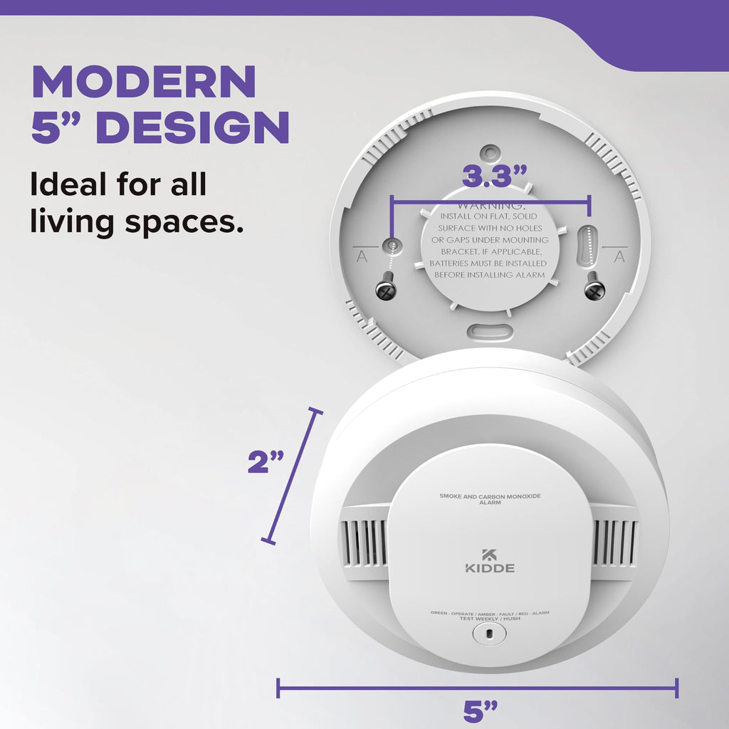 Smoke & CO Detector, AA Battery-Powered, 3 Pack D487