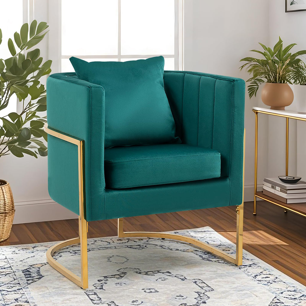 Velvet Accent Chairs Set of 2 Green I889166