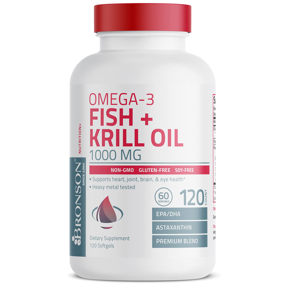 Omega-3 Fish + Krill Oil 1000 mg Softgels V3407