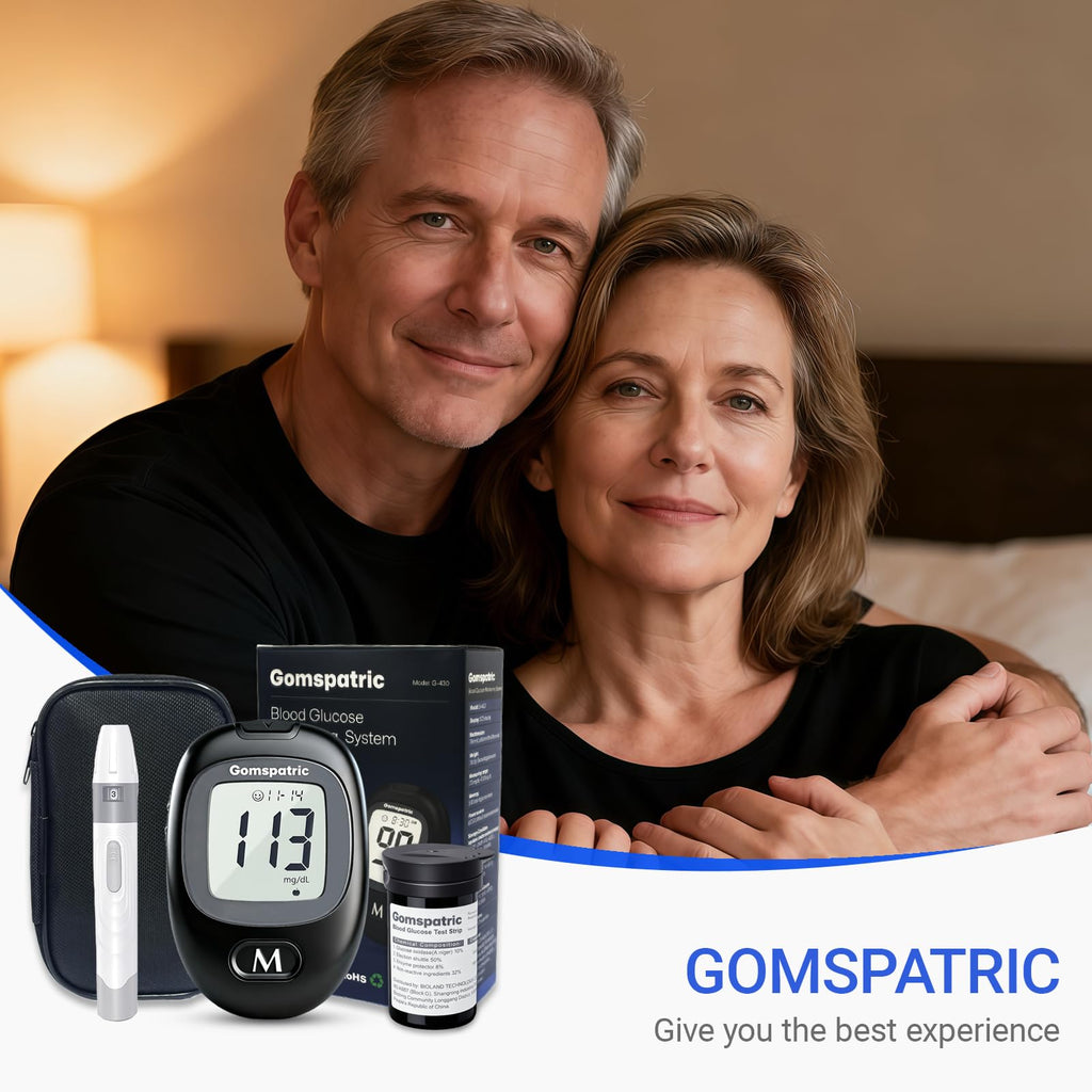 Blood Glucose Monitor Kit with 50 Test Strips and 50 Lancets N470