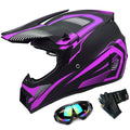 Adult Off-Road ATV Motocross Helmets with Goggles Gloves E671