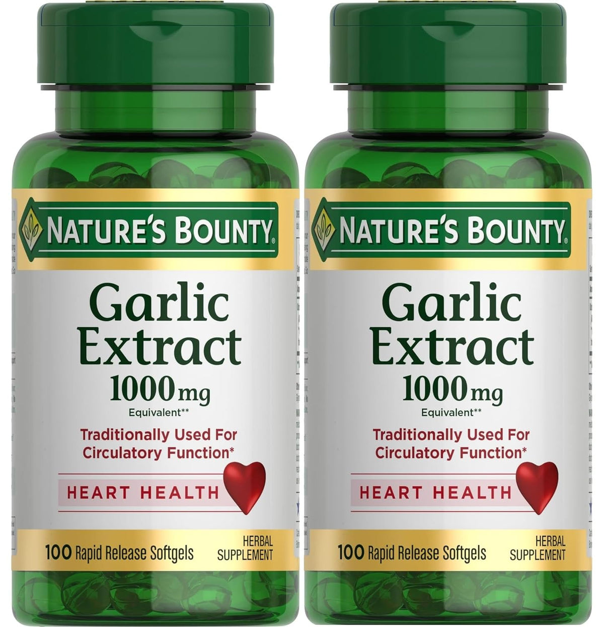 Garlic Extract 1000 mg Softgels Pack of 2 X887607
