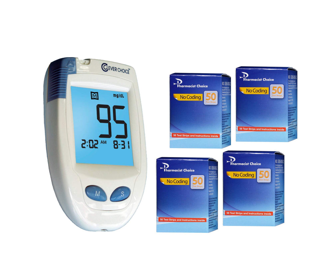 Blood Glucose Meter with 200 Test Strips F58158