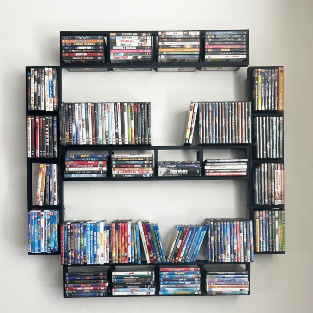 Wall Mount 34 Inch Media Storage Rack Q91514