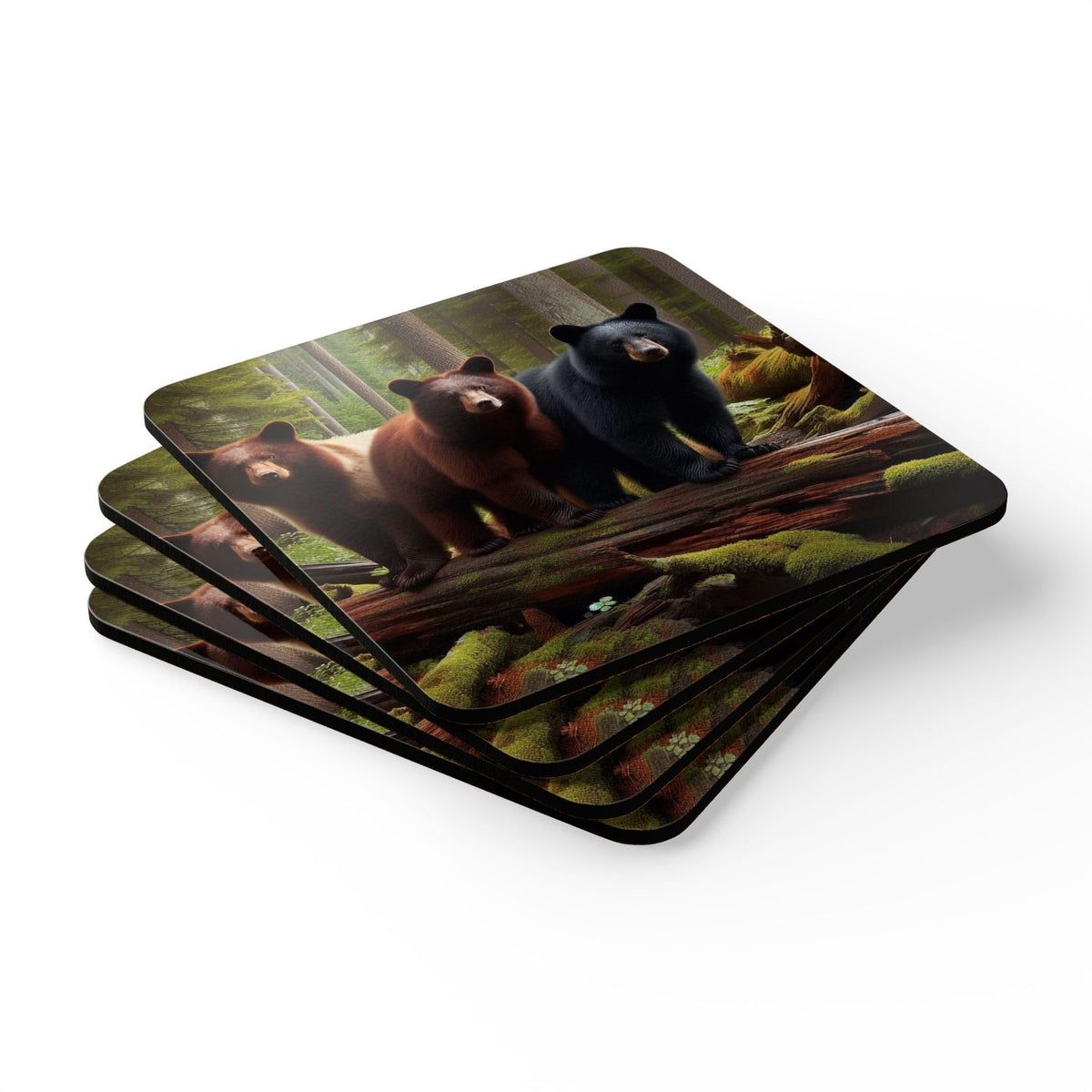 Black Bear Coasters Set of 4 G8962