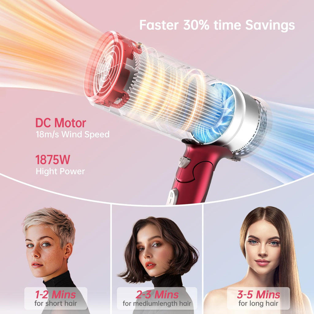 1875W Ceramic Tourmaline Hair Dryer S9556