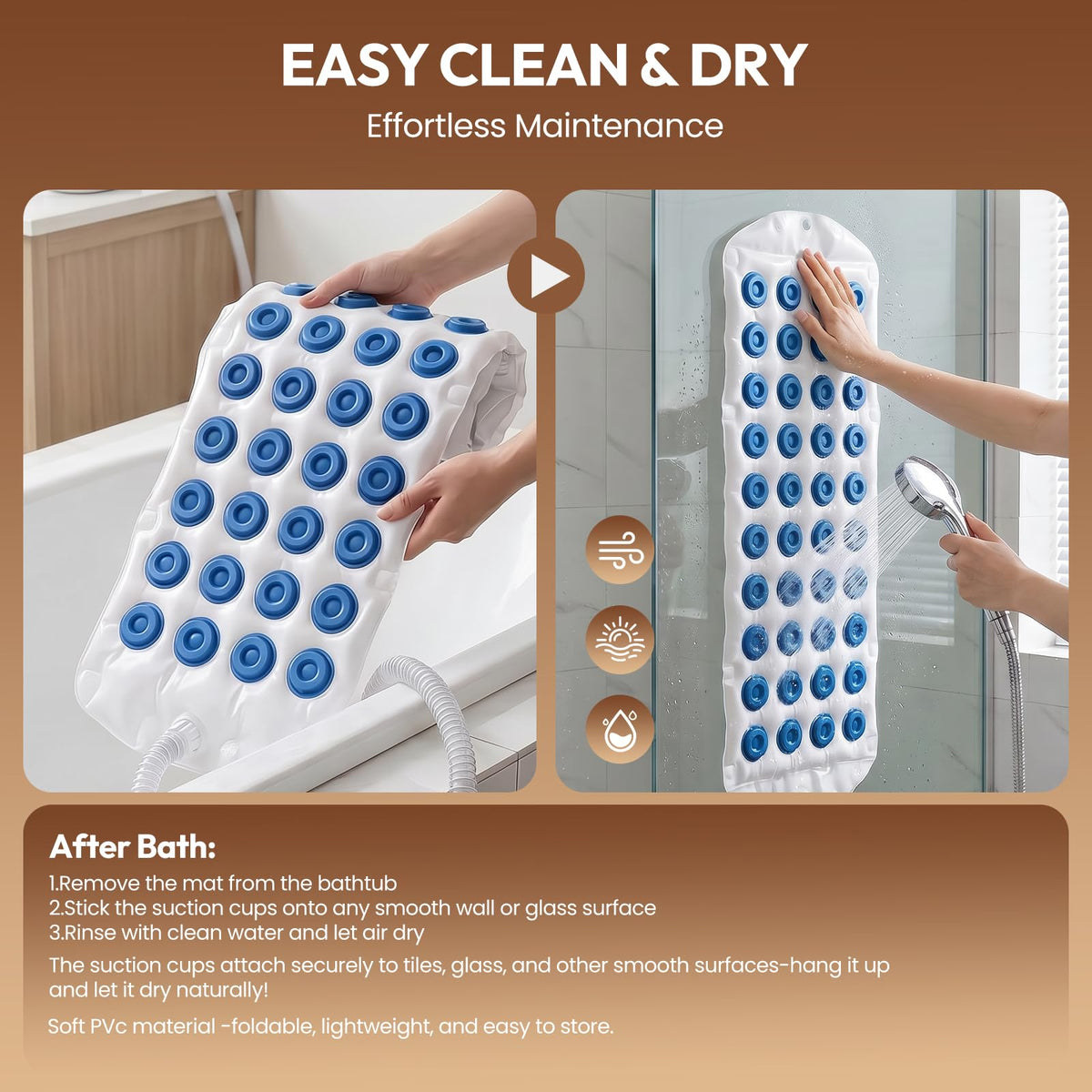 Bubble Bath Mat with Heater I70935