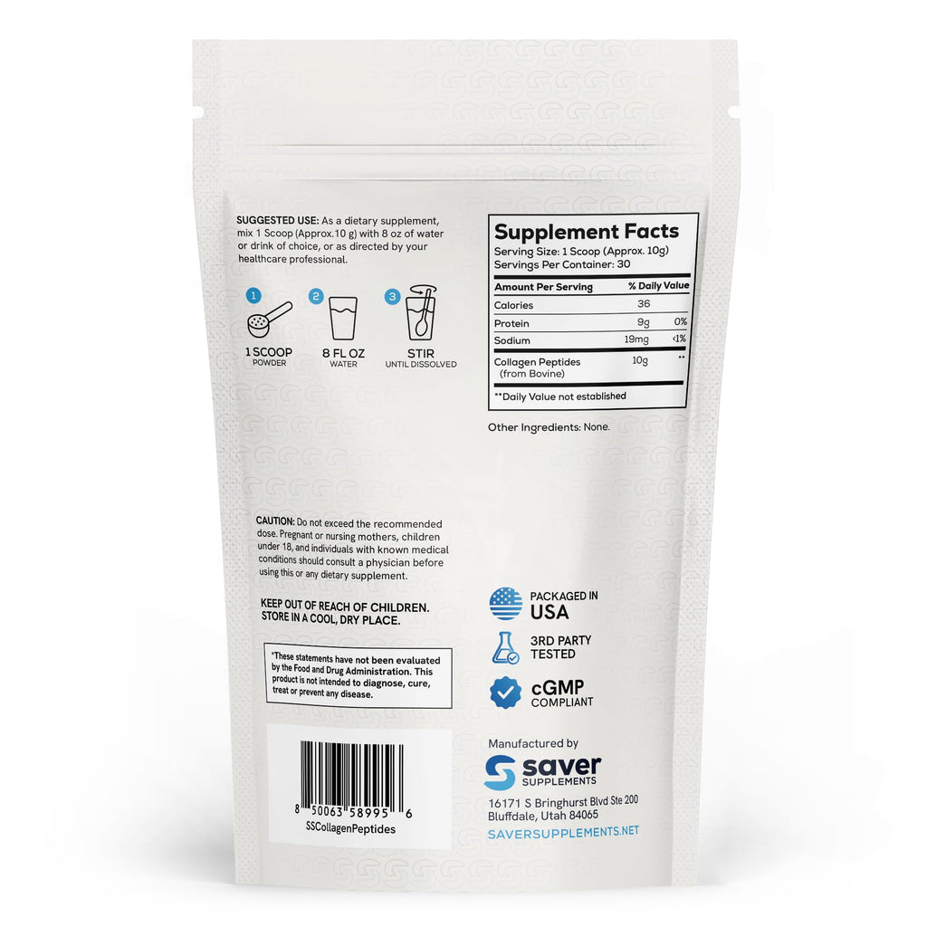 Collagen Peptides Powder, Unflavored, 10.58 oz F6992