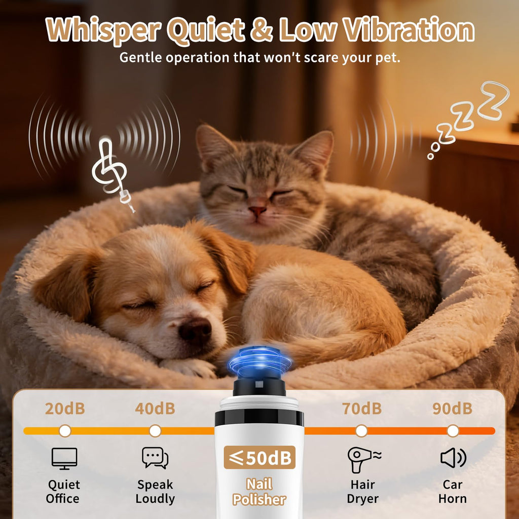 Quiet Dog Nail Grinder with Guard & 2 LED Lights L564