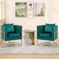 Velvet Accent Chairs Set of 2 Green I889166