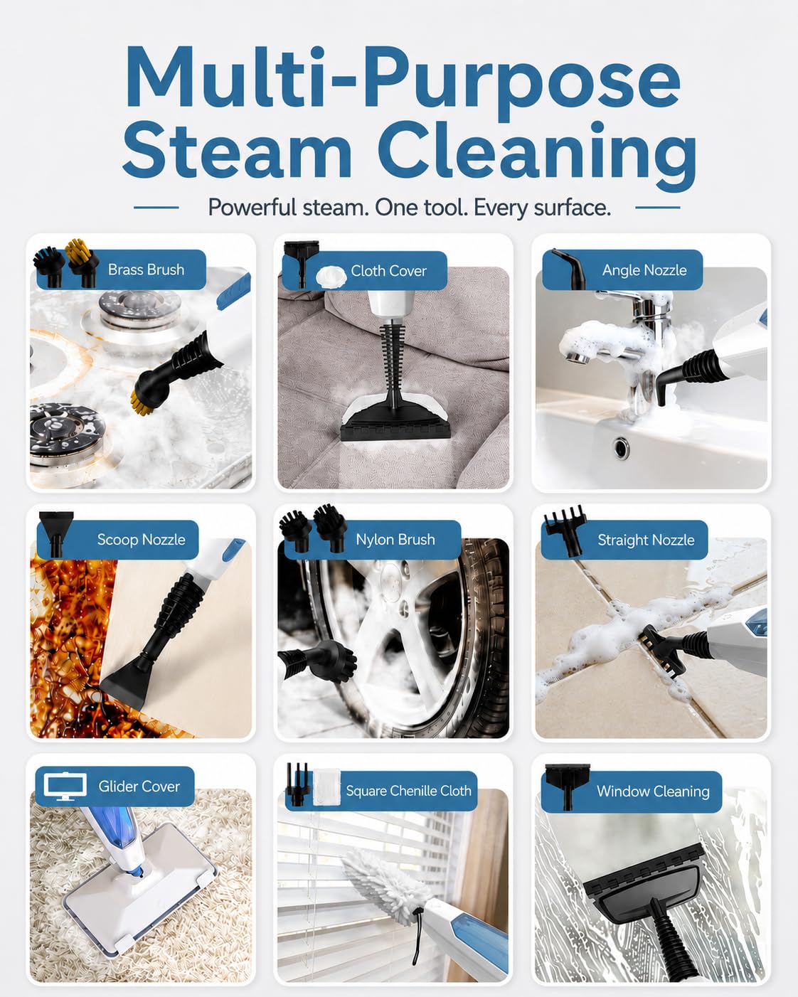 14-in-1 Detachable Steam Floor Mop I921