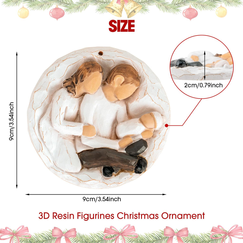 Baby First Christmas Ornament 2026 3D Resin Sculpture S613