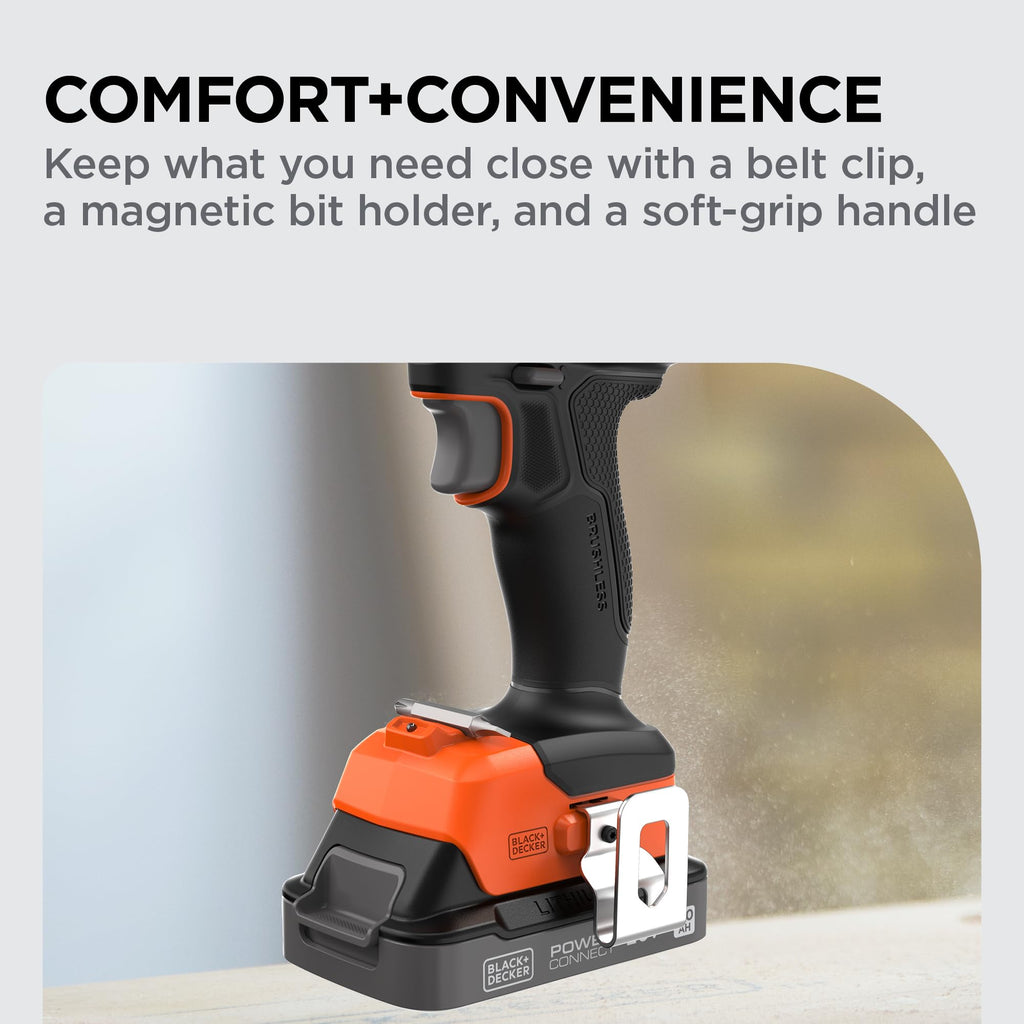 20V MAX Cordless Brushless Drill Driver with 30 Pc. Drill Bit Set V87933
