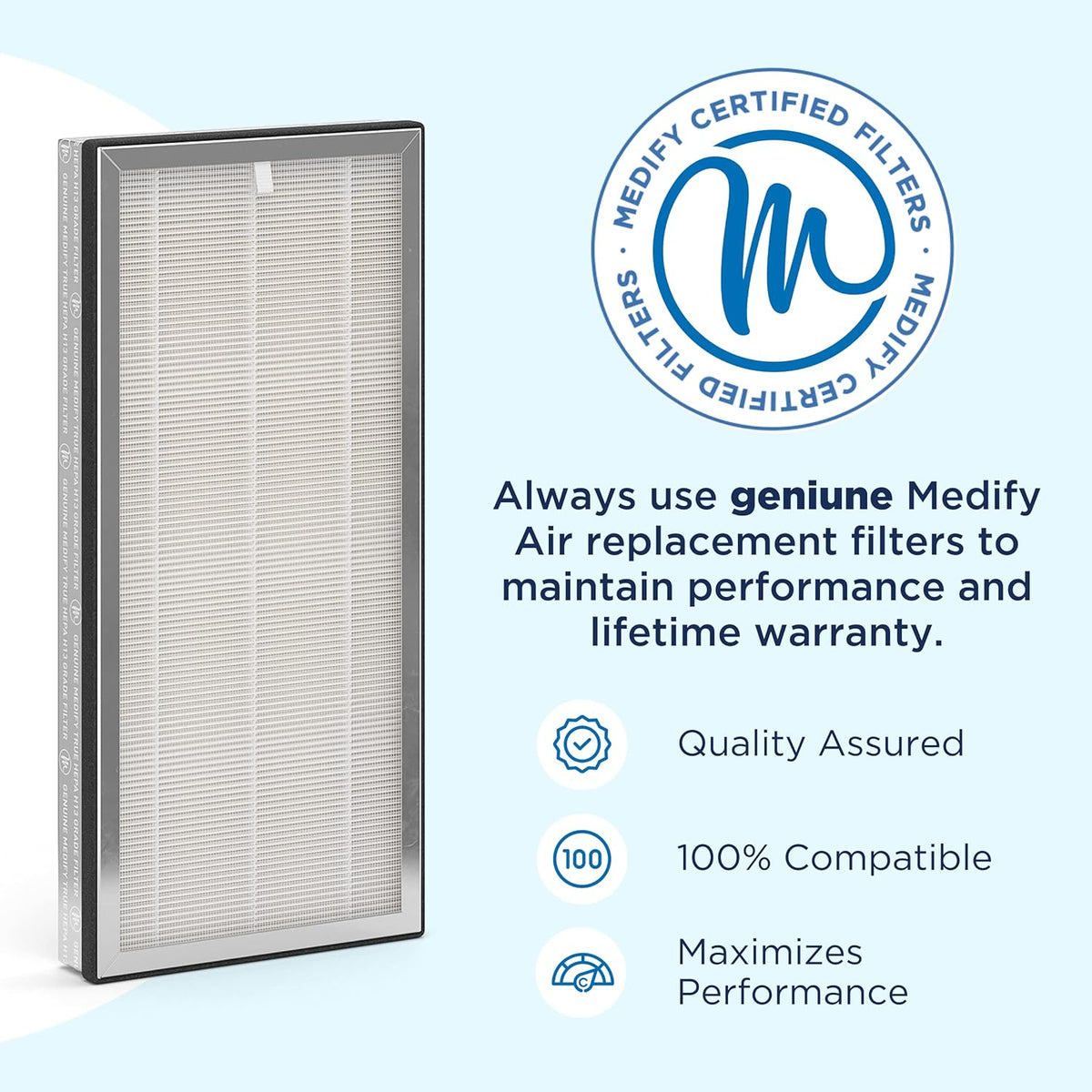 1-Pack H13 HEPA Replacement Filter E7152