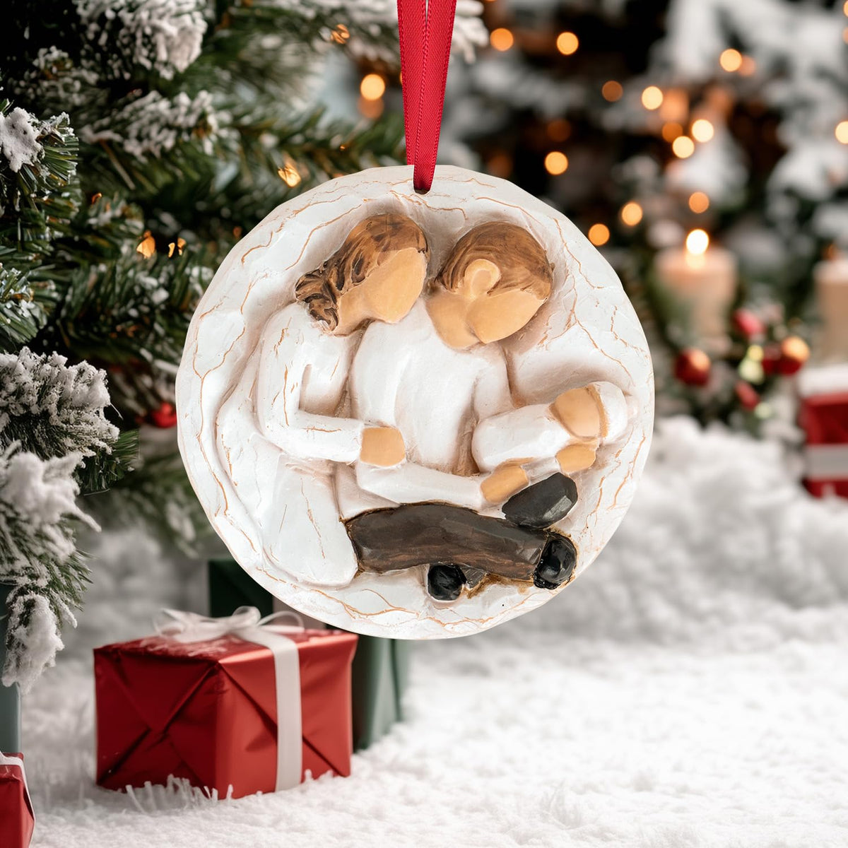 Baby First Christmas Ornament 2026 3D Resin Sculpture S613