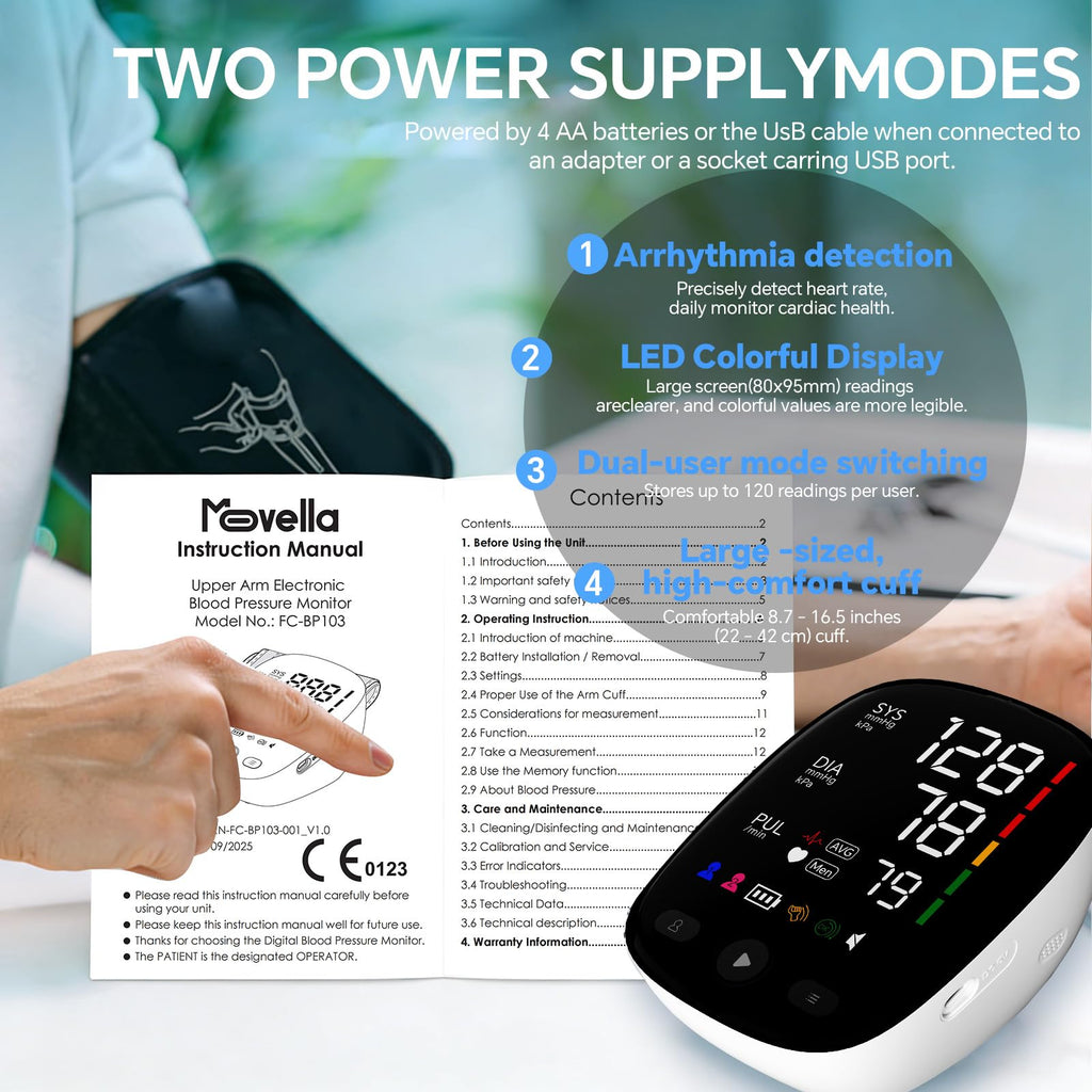 Electronic Blood Pressure Monitor with 9~17 inch Cuff M25628