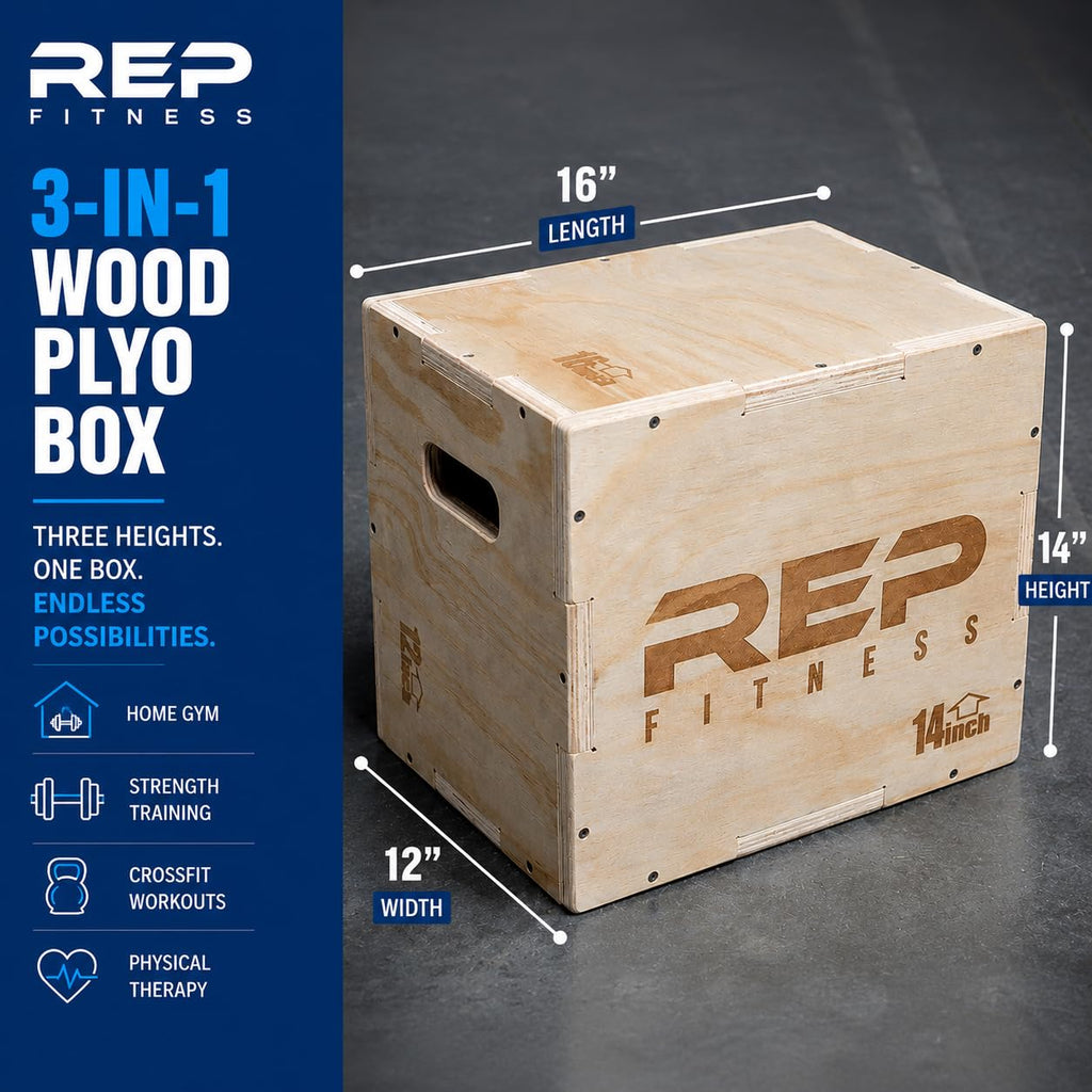 Wood Jump Box 12 to 30" Range of Wooden Step Platforms I7309