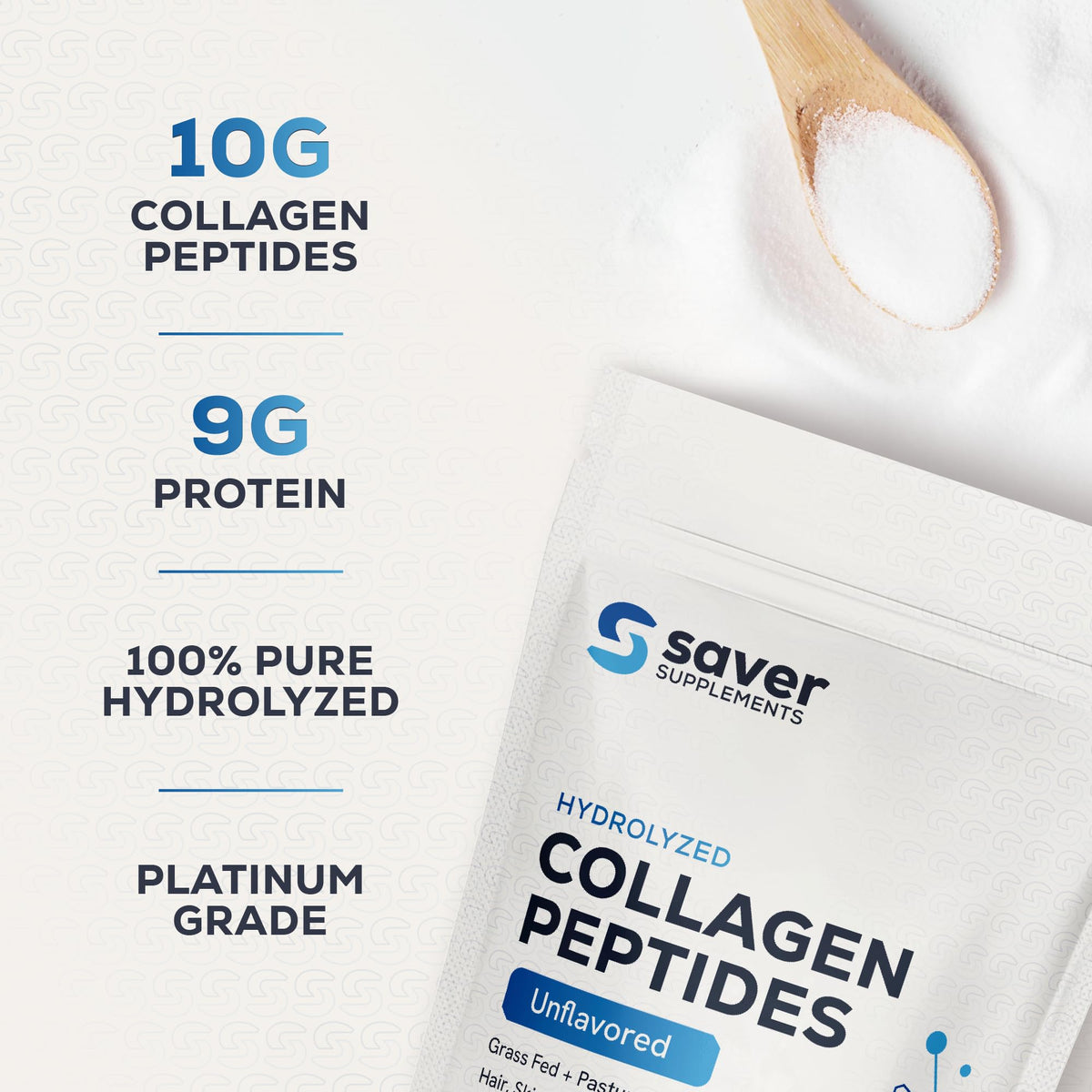 Collagen Peptides Powder, Unflavored, 10.58 oz F6992