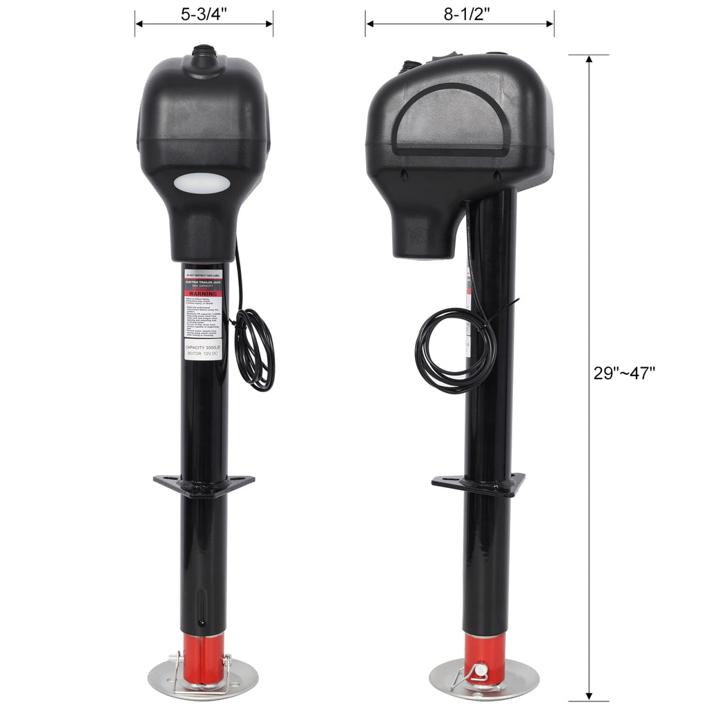 Electric Tongue Jack with 3500 Lbs Capacity E966