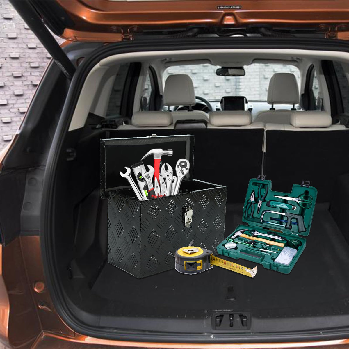 16 Inch Heavy-Duty Aluminum Truck Tool Box with Stripe Tread Design T97670