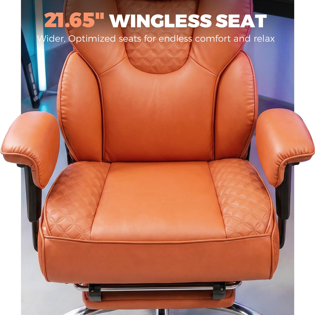 Big and Tall Ergonomic Gaming Chair with Footrest J35388